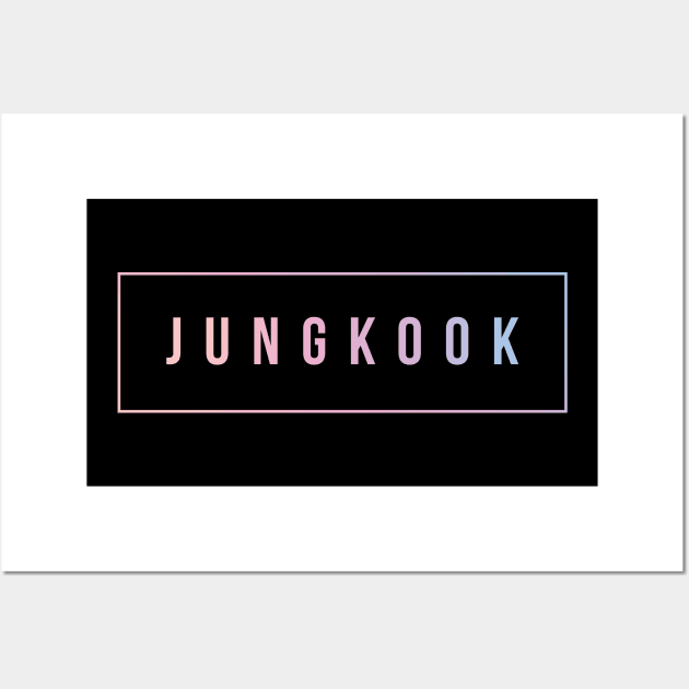 Jungkook BTS Shirt | Simple Junkook fan t-shirt Wall Art by ElevenVoid
